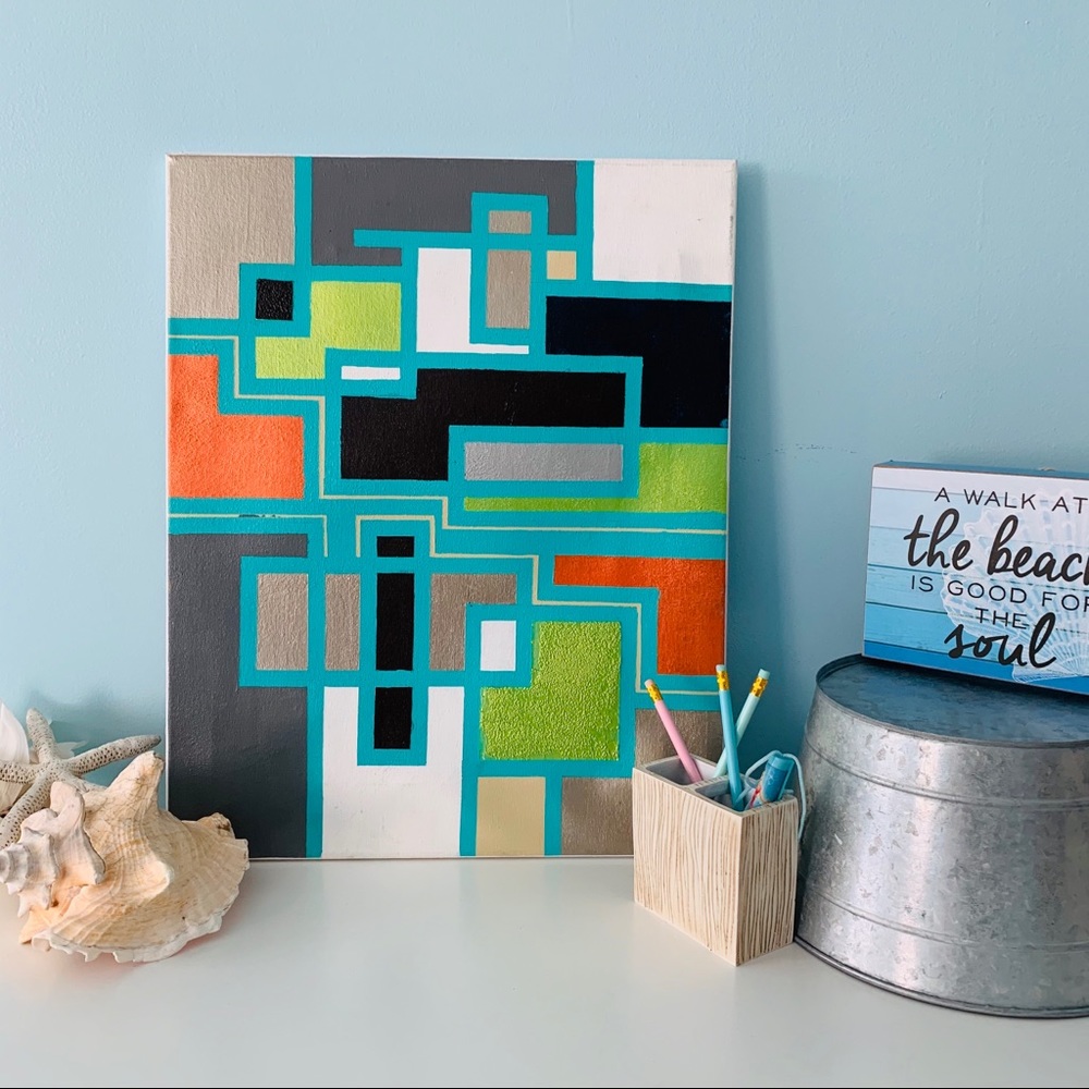 Missions Money Abstract Painting Wall Artwork “Corporate”